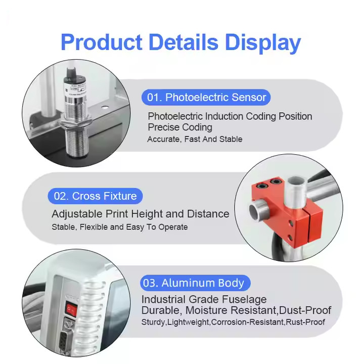 Online inkjet printer without conveyor inkjet production date cardboard box