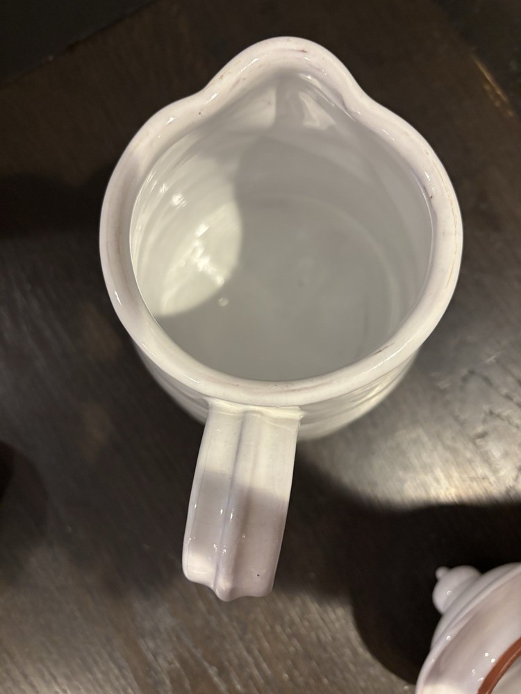 La Terrine Handpainted Pitcher With Lid