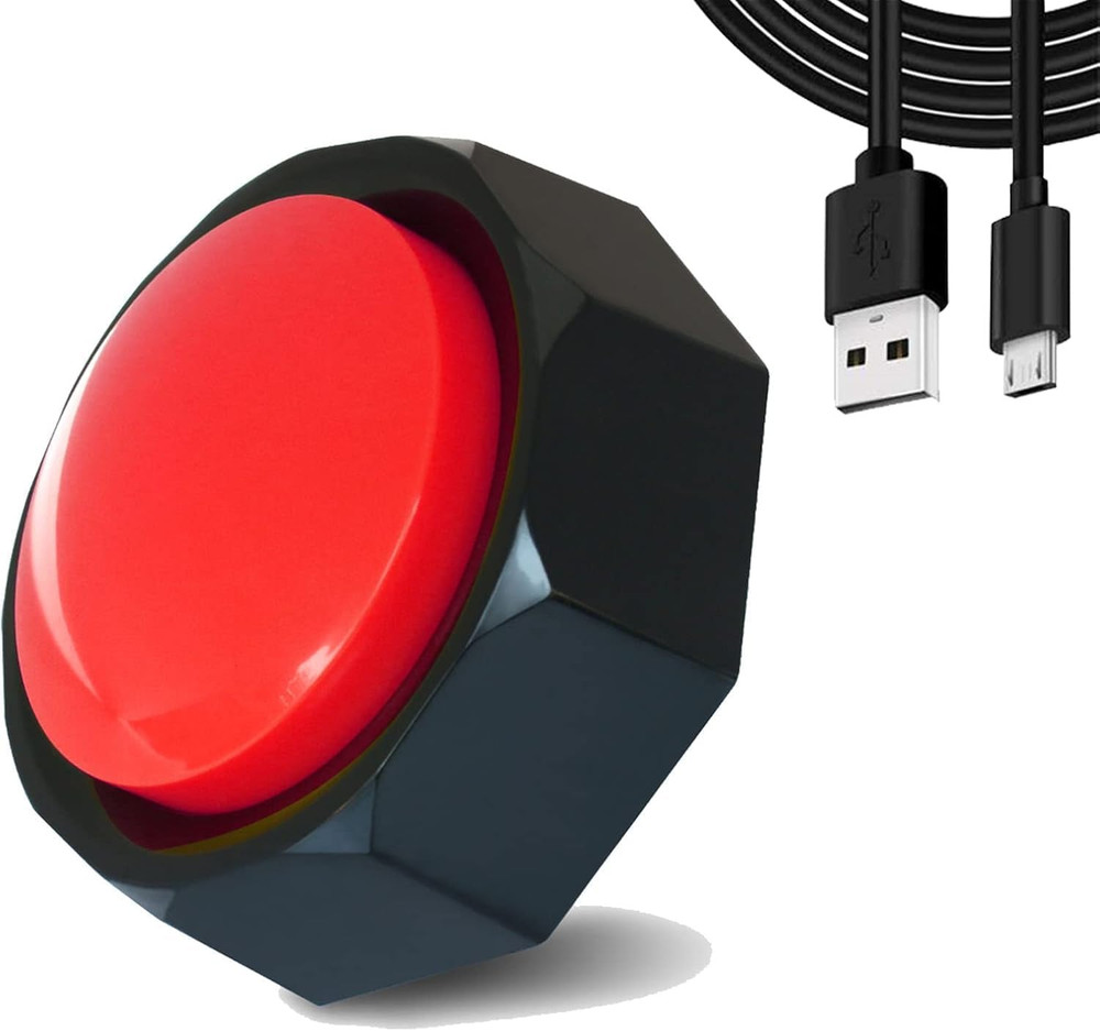 USB Recordable Buttons - 8MB Memory - Make Your Own Button by Uploading Audio Fi
