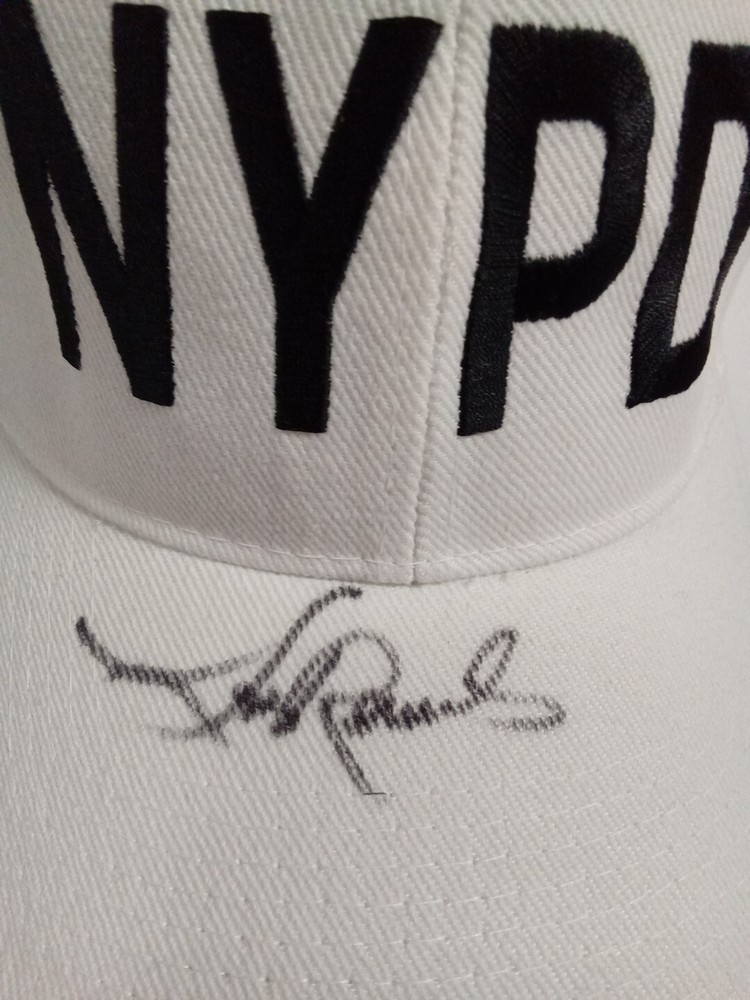 Lou Rawls Signed White NYPD Baseball Hat JSA ** #