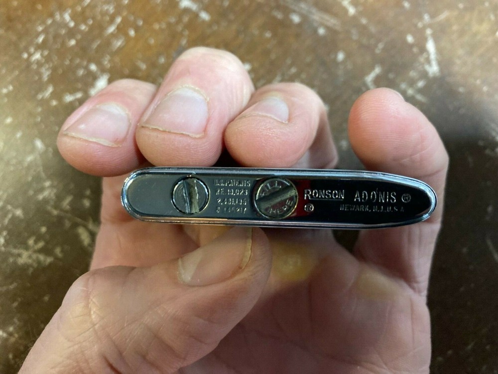 Vintage Unfired Ronson Adonis Lighter No Monogram Newark NJ