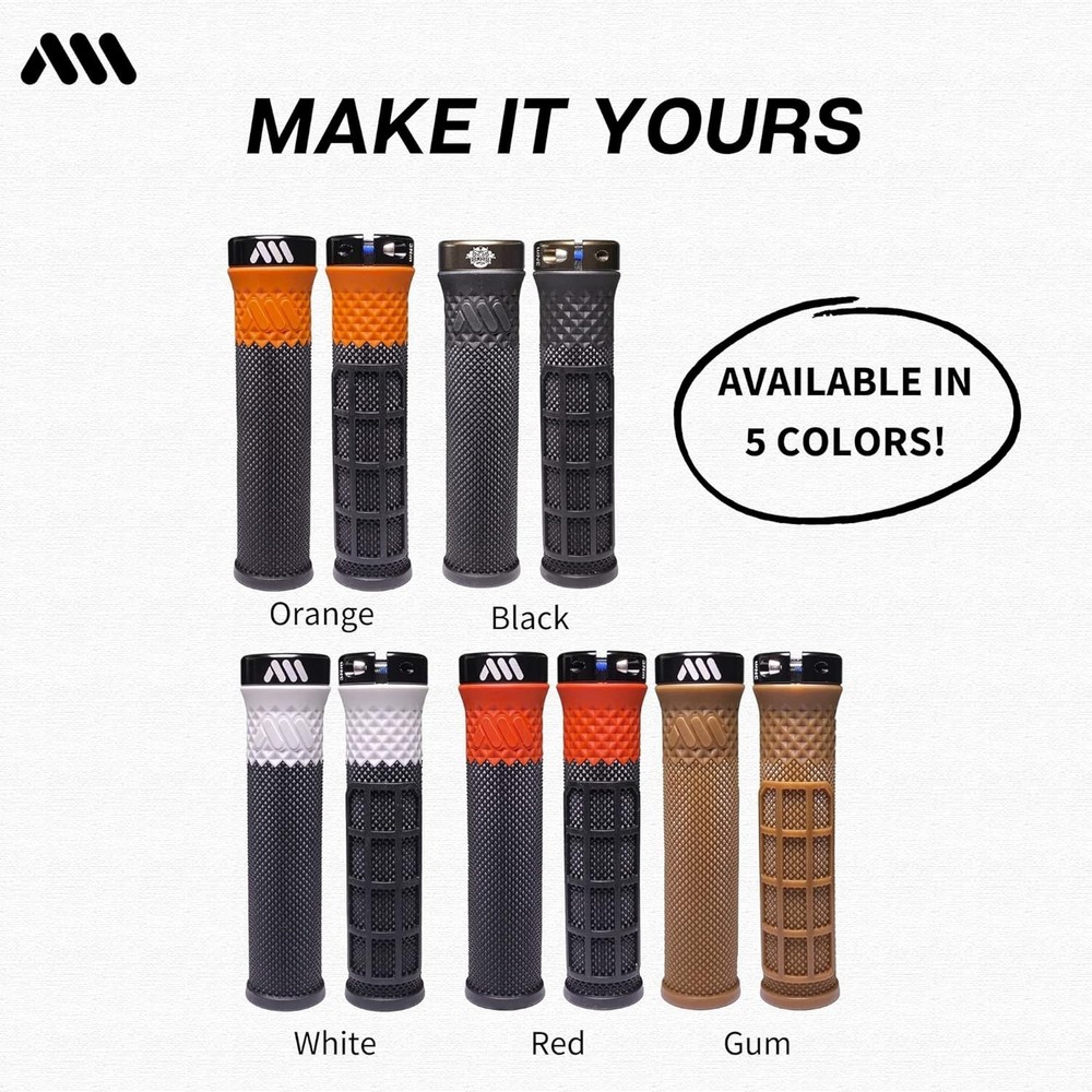 - Lock-on Dual Pattern, Dual Density, Under 3.52 Ounces Grips