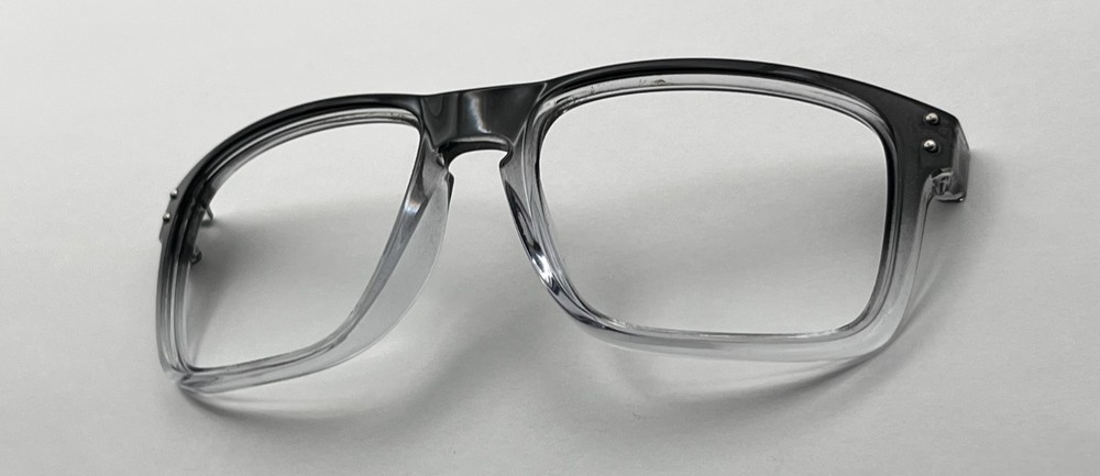 5078 - OAKLEY HOLBROOK CLEAR / BLACK FRONT FACE AUTHENTIC