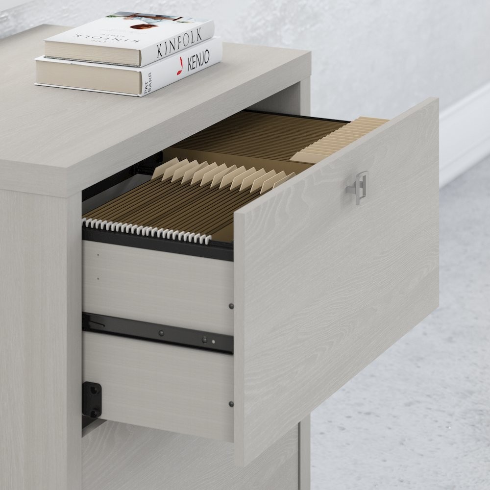 Echo L Shaped Desk with Mobile File Cabinet