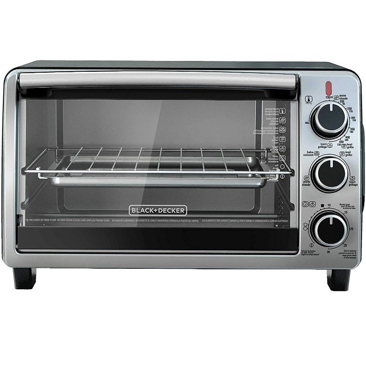 BLACK+DECKER TO1950SBD 6-Slice Convection Countertop Toaster Oven