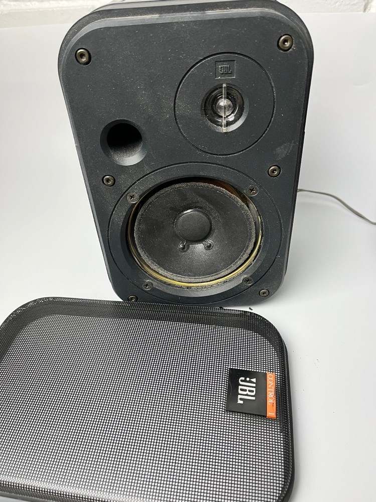JBL Control 1 Bookshelf Speakers Matched Pair / Needs Re-foam