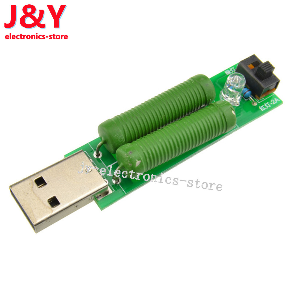 2PCS USB Load ResistorPower Resistors Mobile Power Aging Resistance Module 1A 2A