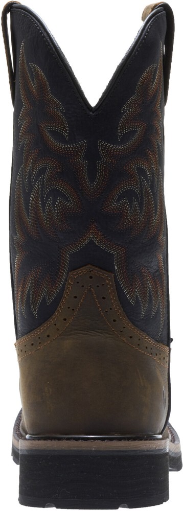 Wolverine Mens Black/Brown Leather Rancher WPF ST Work Boots