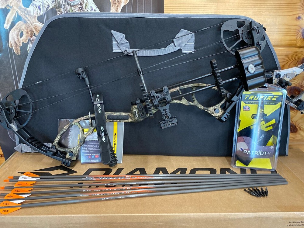 NEW Diamond Bowtech Infinite Edge XT CAMO Compound Bow UPGRADE PKG RH SAVE$$