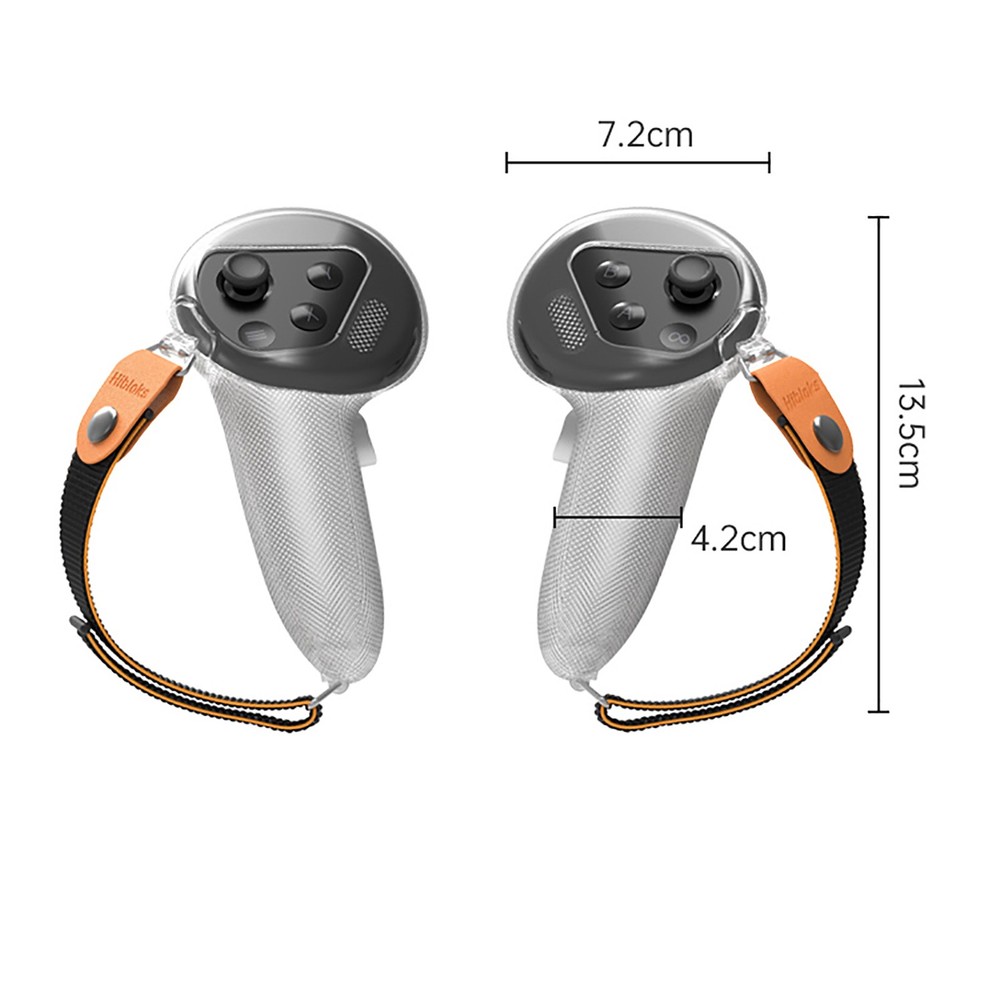 2X For Meta Quest 3 VR Controller Handle Grip Silicone Protective Cover Sleeve