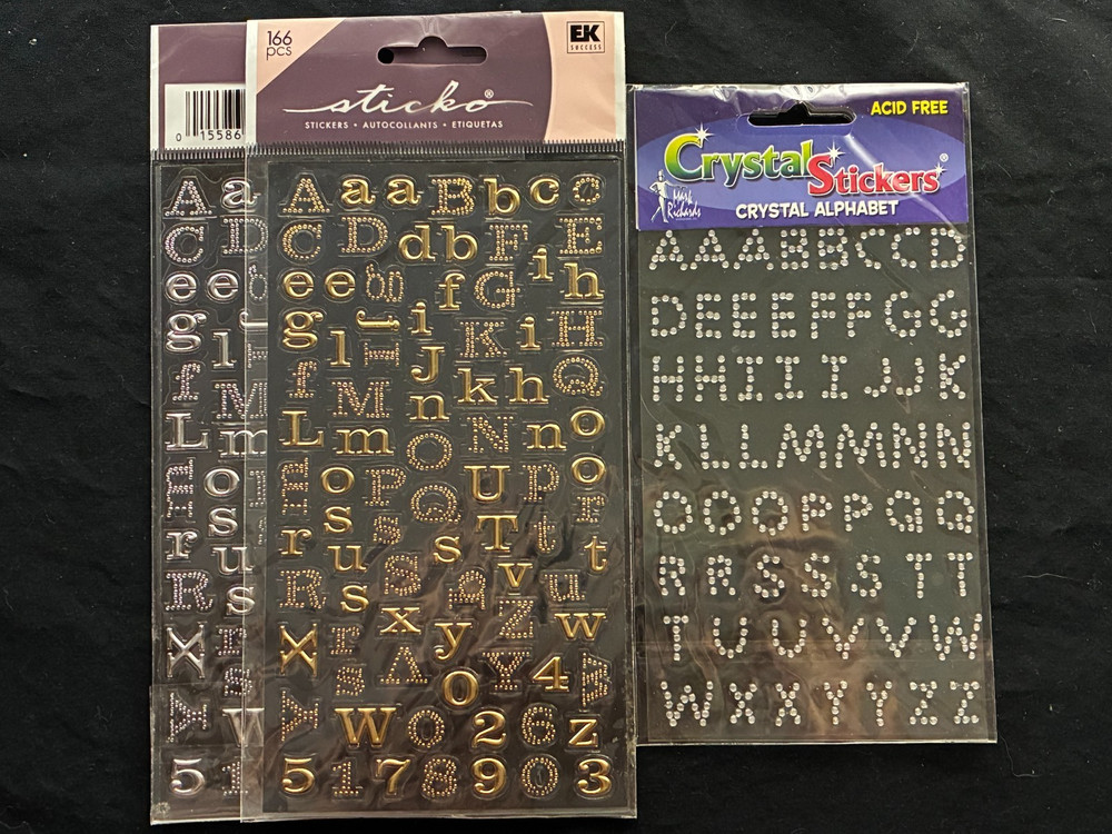 ASSORTED BLING ALPHABETS