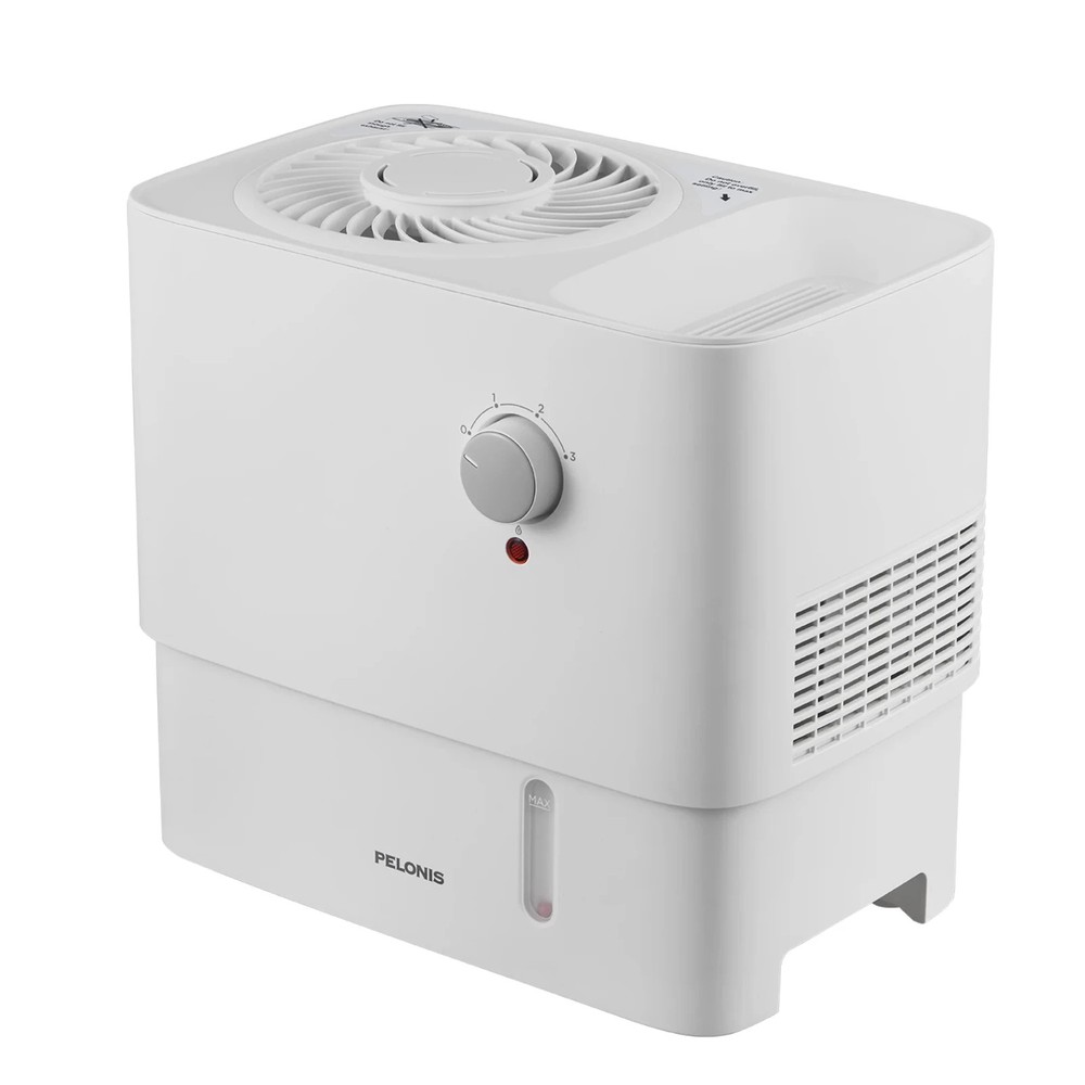 Pelonis 1 Gallon Cool Mist Humidifier, 500 Sq. ft. Coverage, White, OPEN BOX