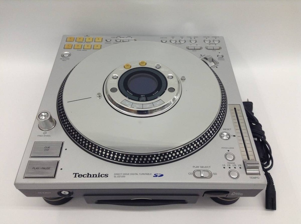 Technics SL-DZ1200 Digital Turntable Silver Direct Drive DJ CDJ