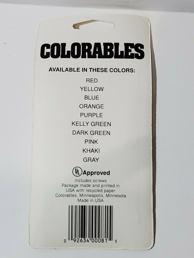 Colorables Solid Khaki Brown Tan Color Single Light Switch Switchplate New NIP
