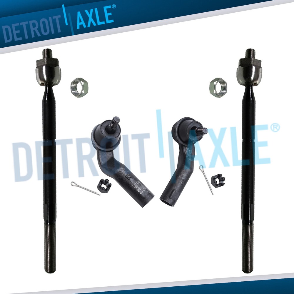 Front Steering Inner Outer Tie Rod End Link for 2004-2013 Mazda 3 2006-2014 5