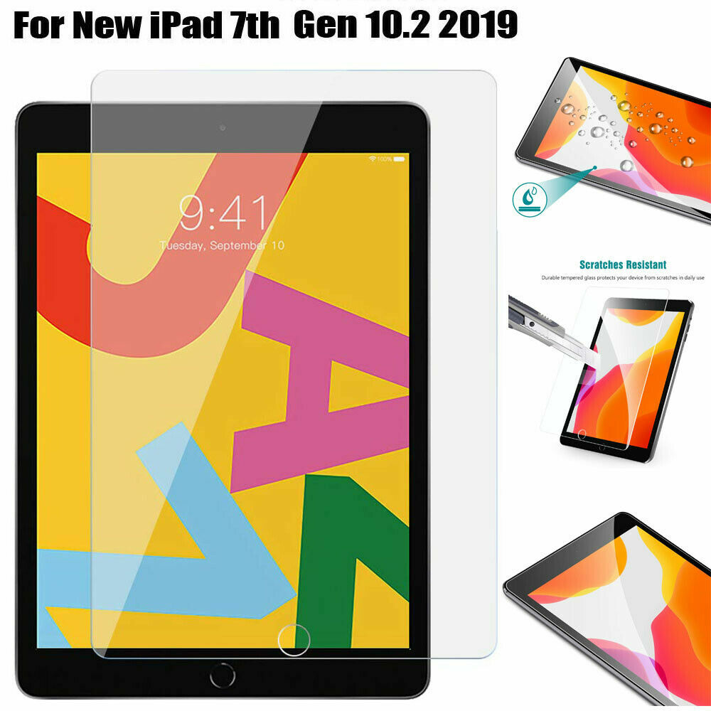 iPad Screen Protector Tempered Glass for Apple iPad 10.2" (2019) 7th Generation