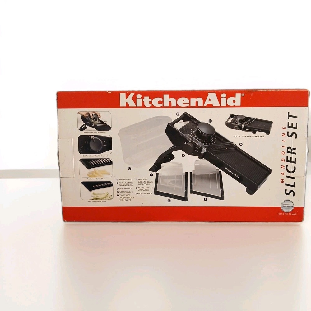 KitchenAid BLACK Mandoline Slicer Set Never Used