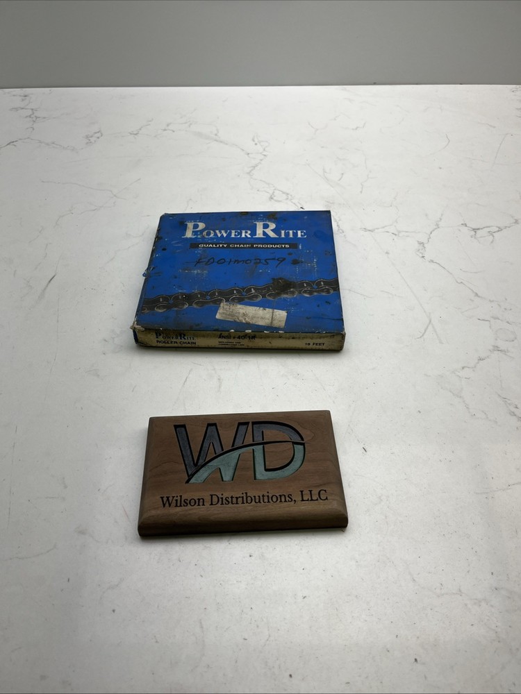 PowerRite 40-1R Roller Chain 10Ft NOS
