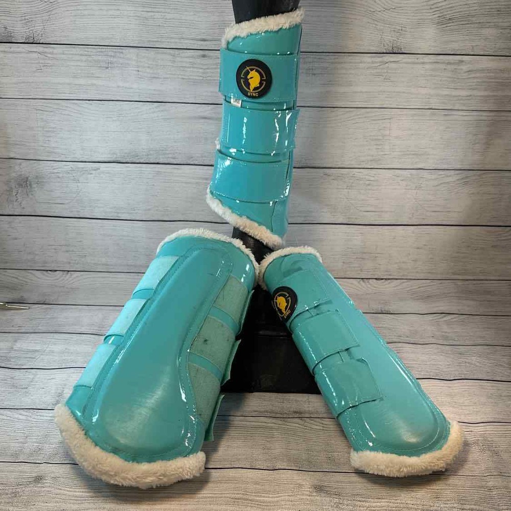 SYNC Equestrian Teal Dressage Pad, Boot, Shirt Set