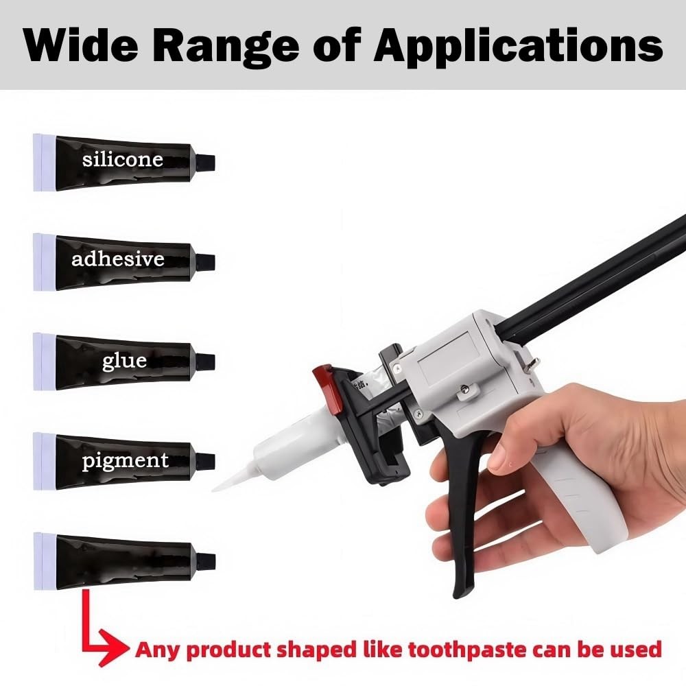 Toothpaste Tube Glue Gun, Squeezing Machine Dispenser White
