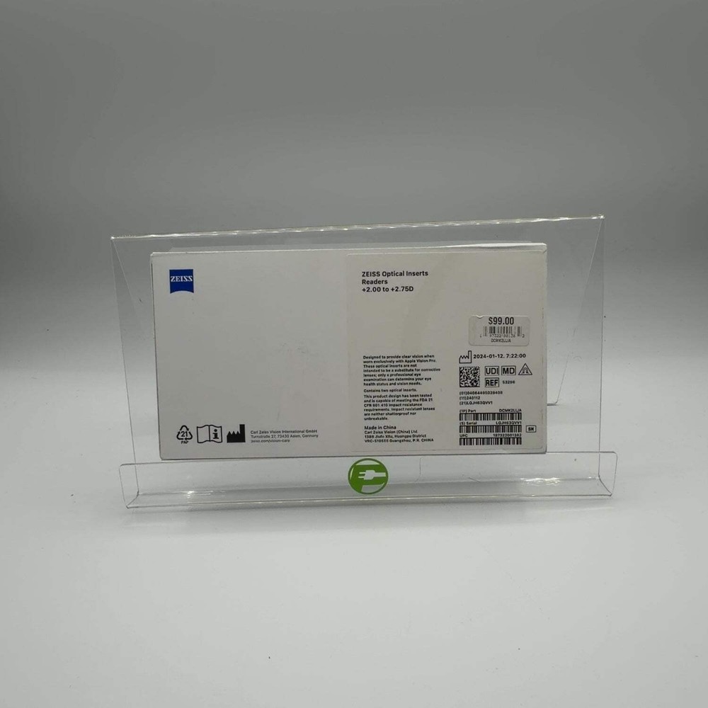 New Zeiss Vision Pro Optical inserts Apple Vision Pro Accessories DCMK2LL/A