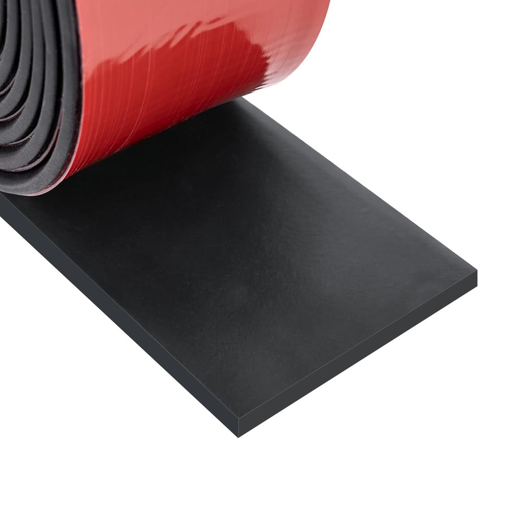 Neoprene Rubber Strips Self Adhesive Sheets, Rolls & Strips with Adhesive Bac...
