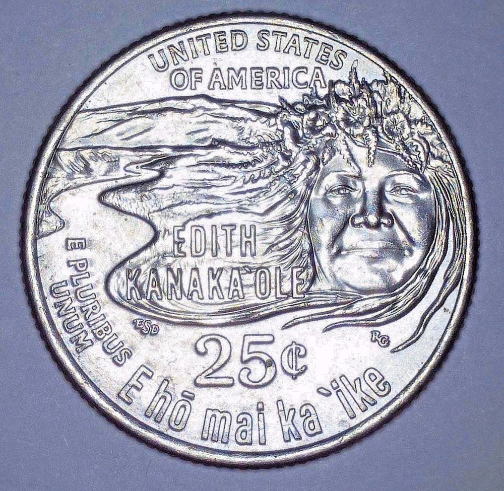 2023-P Edith Kanaka'Ole Quarter Reverse and Obverse Errors