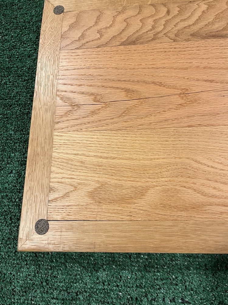 Vintage Hand Made Solid Oak Chess-Checker Board