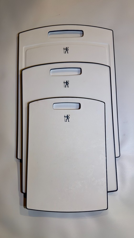 Henckles 3- Pieces Cutting Board Set-durable And Kitchen Essential , White Bord