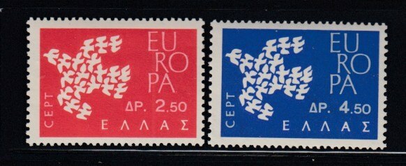 GREECE Europa 1961 MNH set
