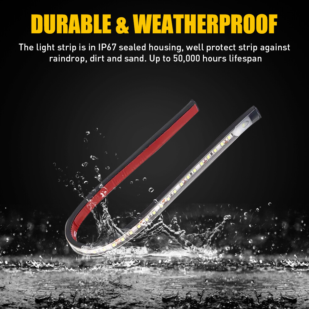 Under Hood LED Light Kit on/off-Automatic-Universal fit Any Vehicle White 1/2Set