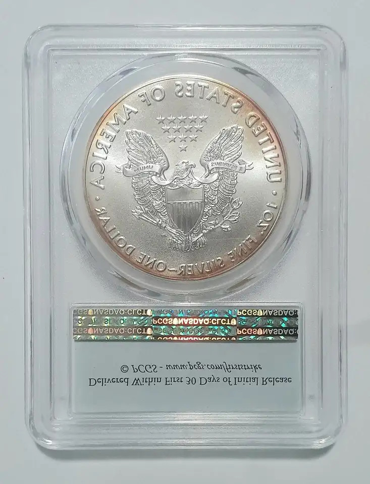 2016 Bullion Silver Eagles PCGS MS-70 Silver Eagle - 30th Anniversary First Stri