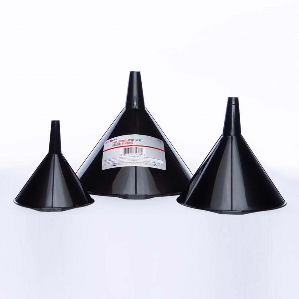 Custom Accessories 30004 Plastic Assorted Funnel (Pack of 6)