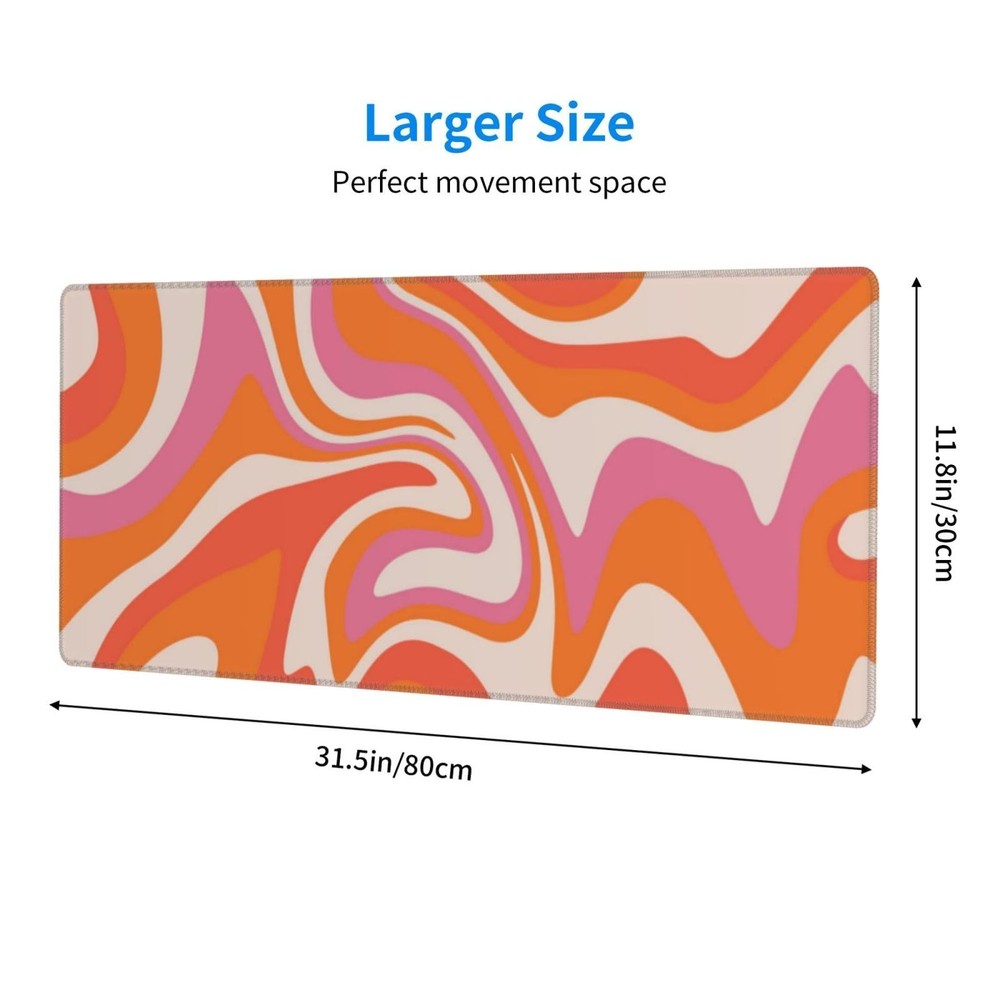 Boho Mouse Pad Extended Large Gaming Mousepad Abstract XL Big Long Oversized ...