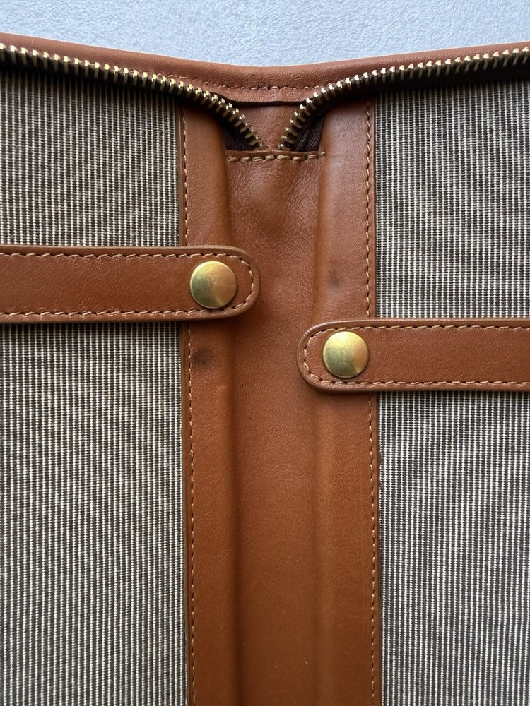 Frank Clegg Cognac Leather Tie Case