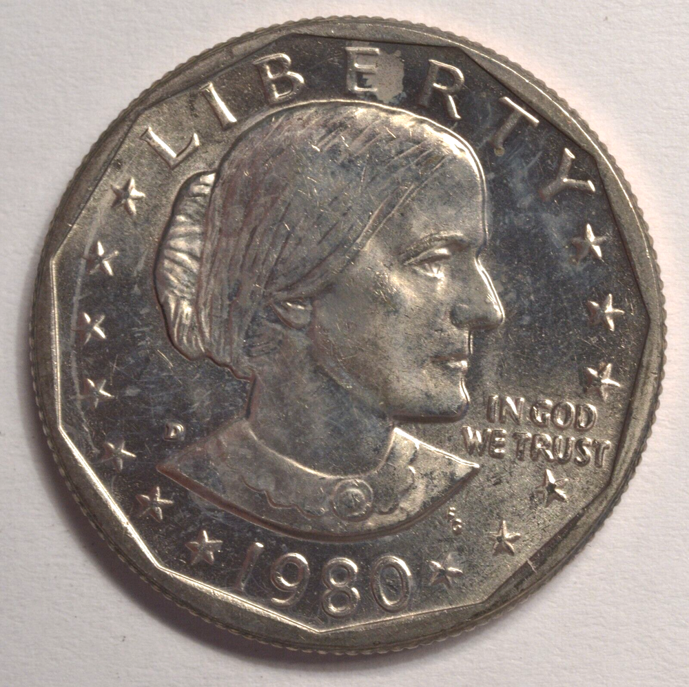 1980-D Susan B Anthony Dollar SBA UNC