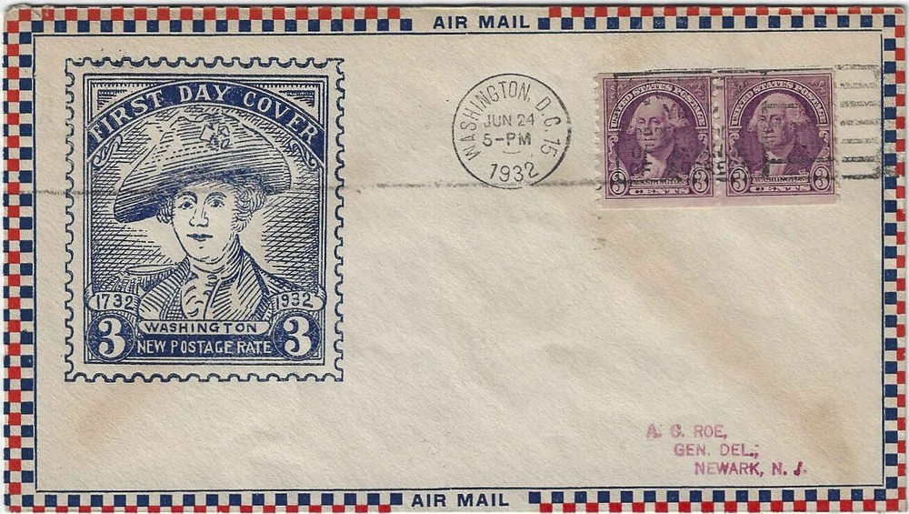FDC   # 721-4   Washington coil -- Roessler