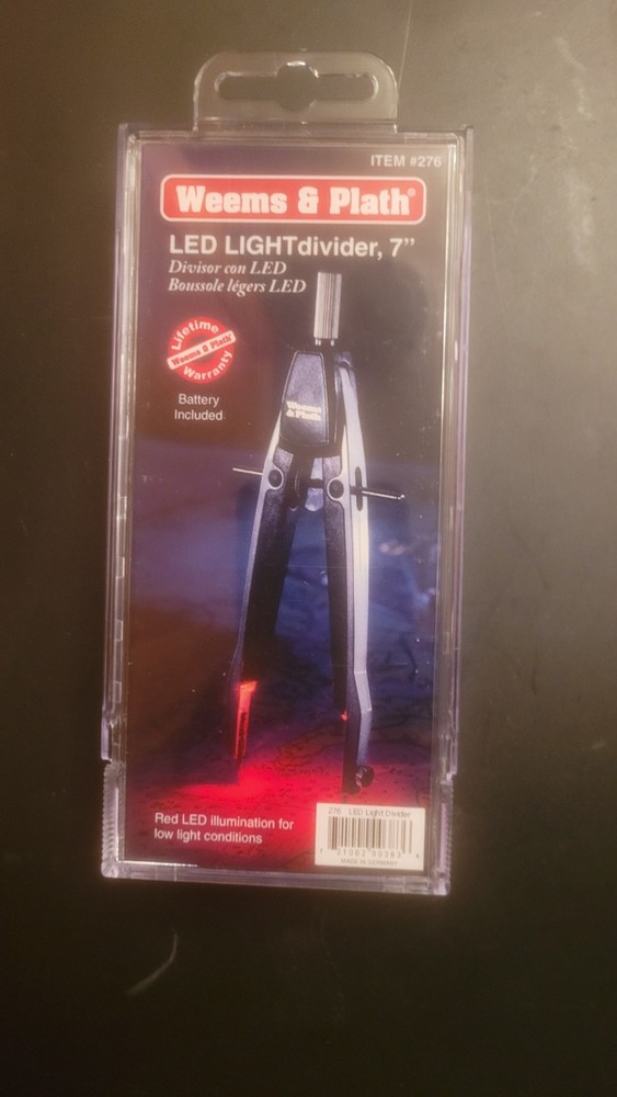 Weems & Plath LED Light Divider 7” Low-Light Condition Plotting Night & Day #276