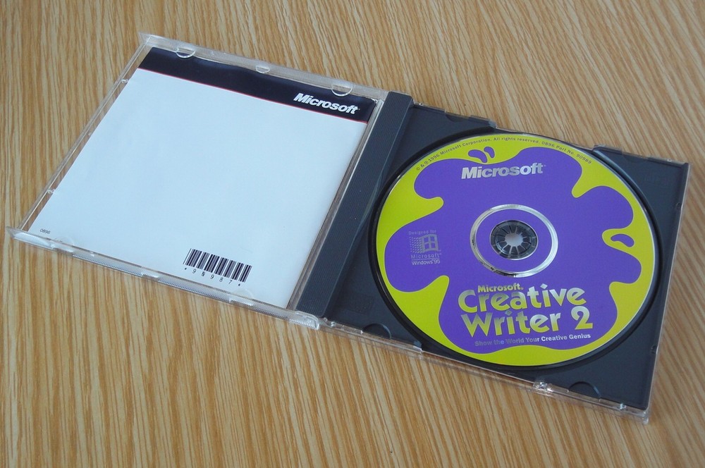 Microsoft Creative Writer 2 CD-Rom Software Windows 95, En -Nr.Mint 1996 Ages 8+