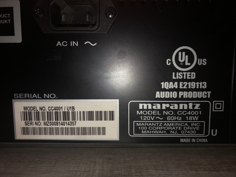 Marantz CC4001 5 Compact Disc Player CD MP3 - TESTED