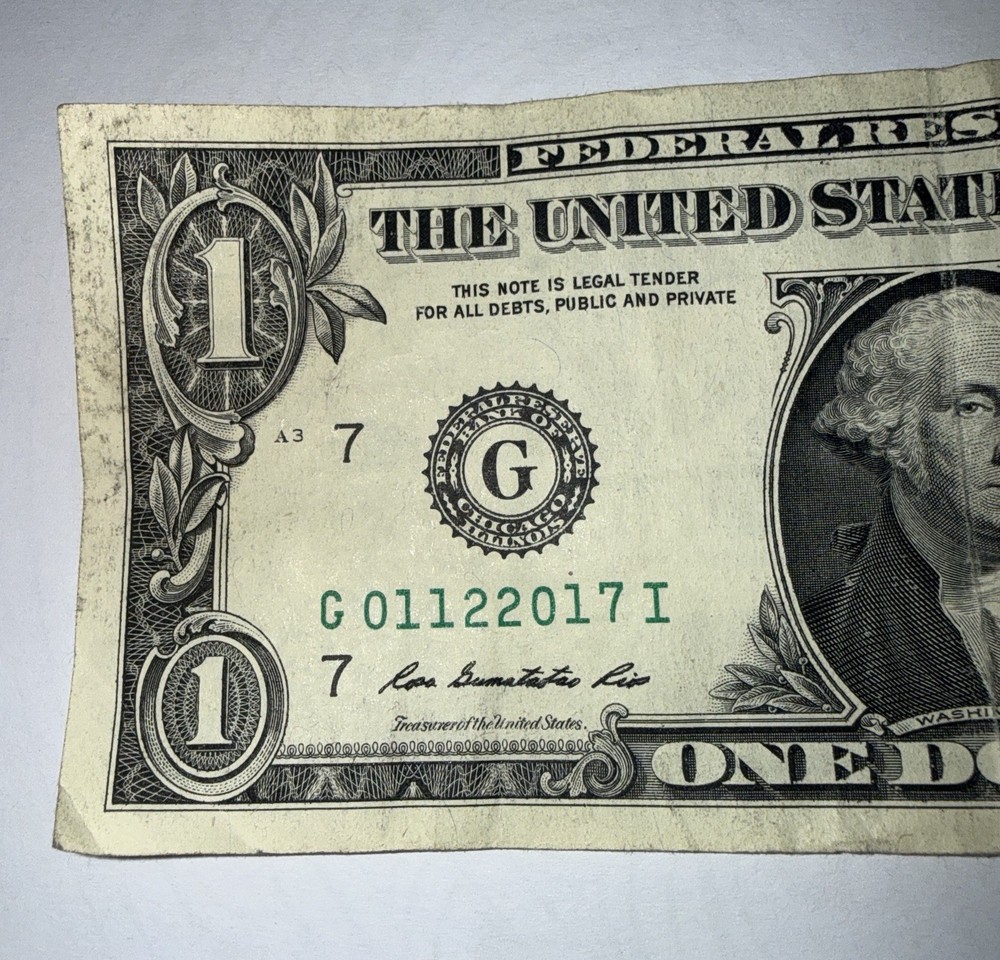 Birthdate/Anniversary Note 01/12/2017 Dollar Bill