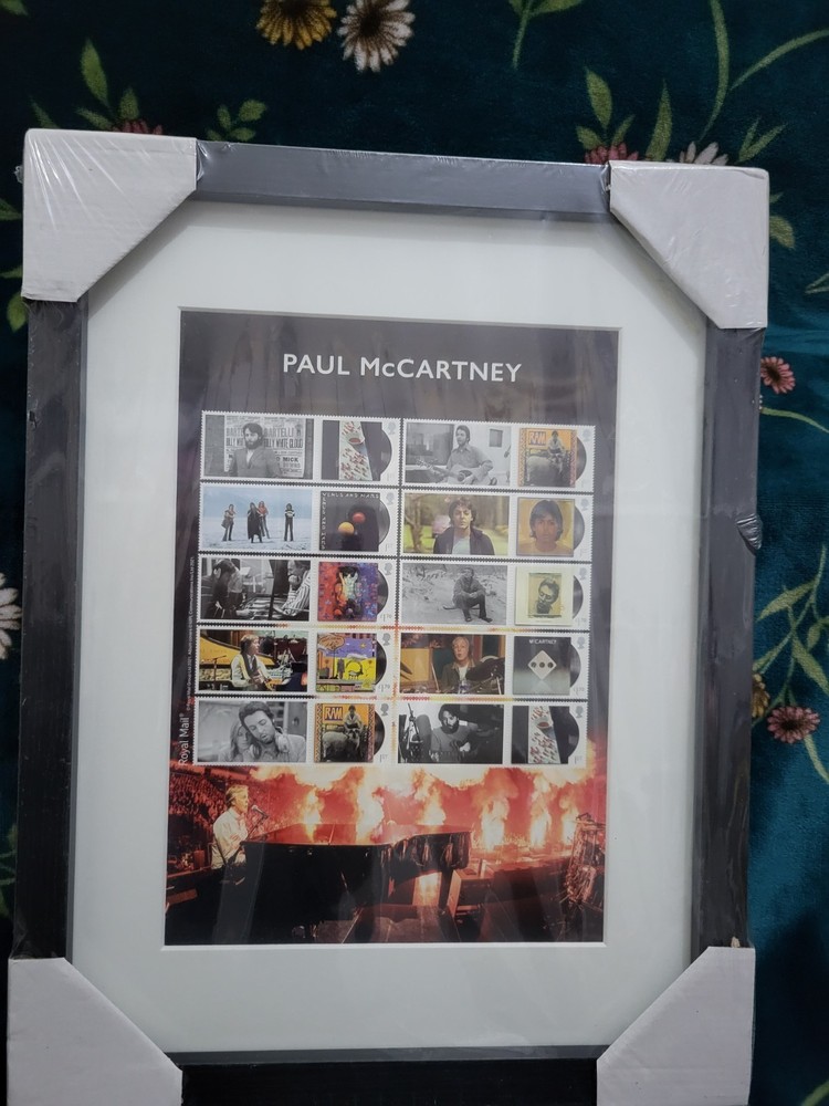 PAUL McCARTNEY Framed Collector's Sheet