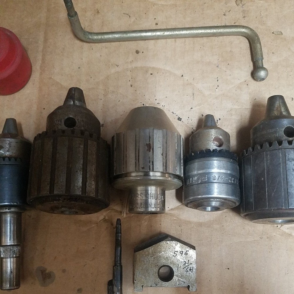 9 Machinist Drill Chucks Several Sizes Types Mainly Jacobs