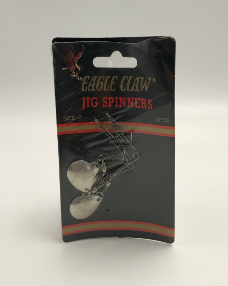 Vintage Eagle Claw Jig Spinners Size 2 Qty 3 per pack