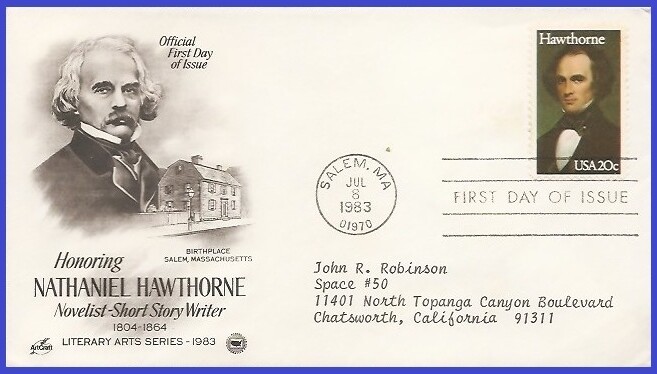 USA3 #2047 ADDR PCS ARTCRAFT FDC   Nathaniel Hawthorne