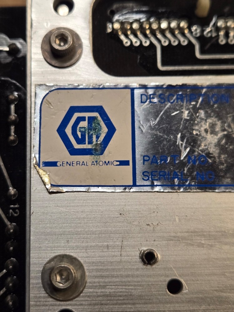 General Atomic Optical Card Reader Vintage 1984 - Untested