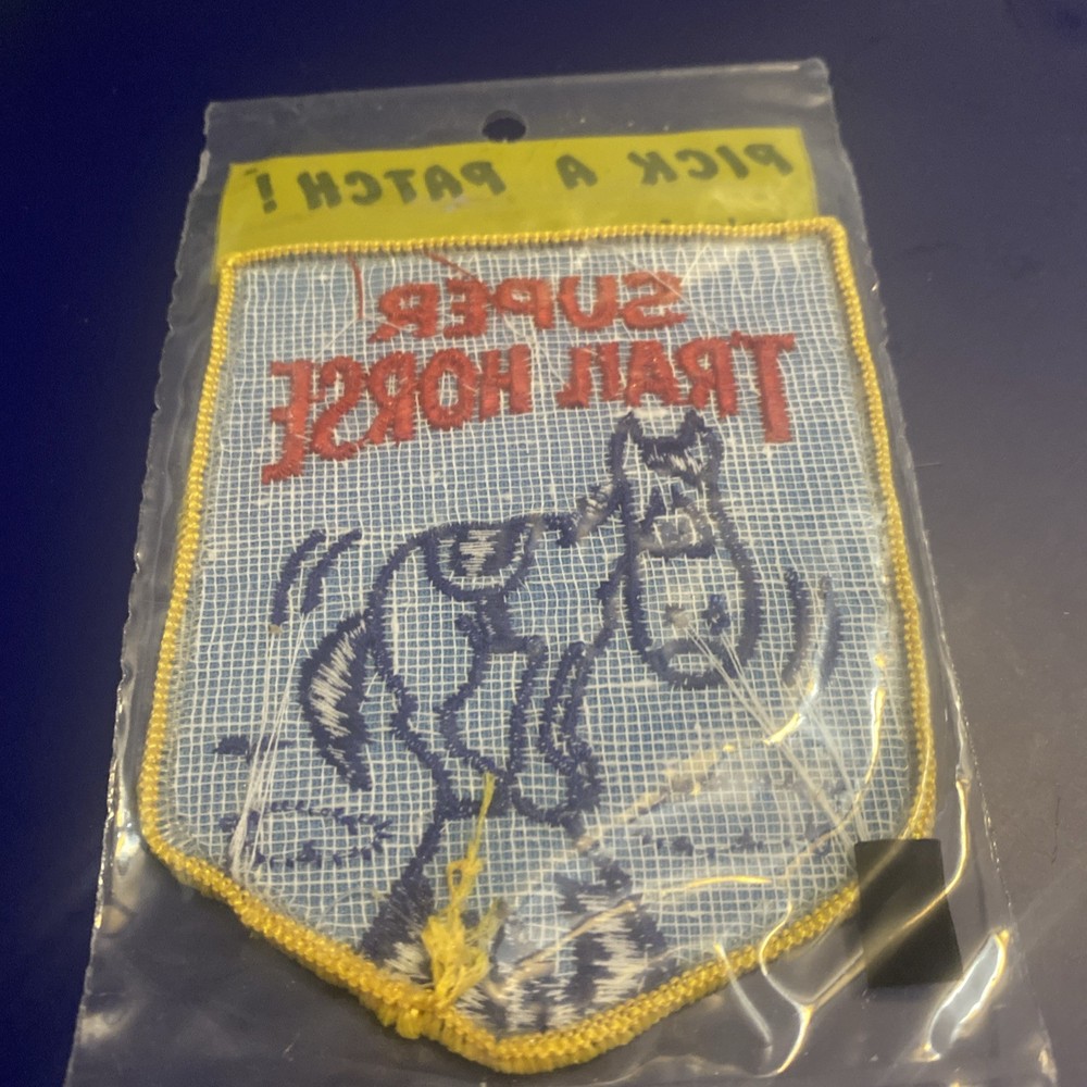 VTG SUPER TRAIL HORSE Sew On Patch