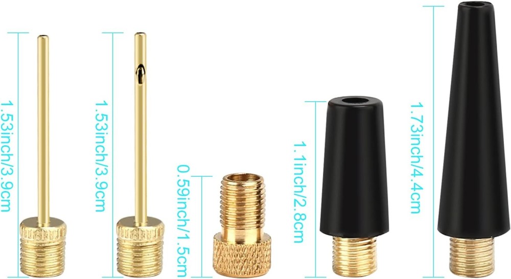 Ball Inflator Needles 5 Pack Air Pump Adapter Kit