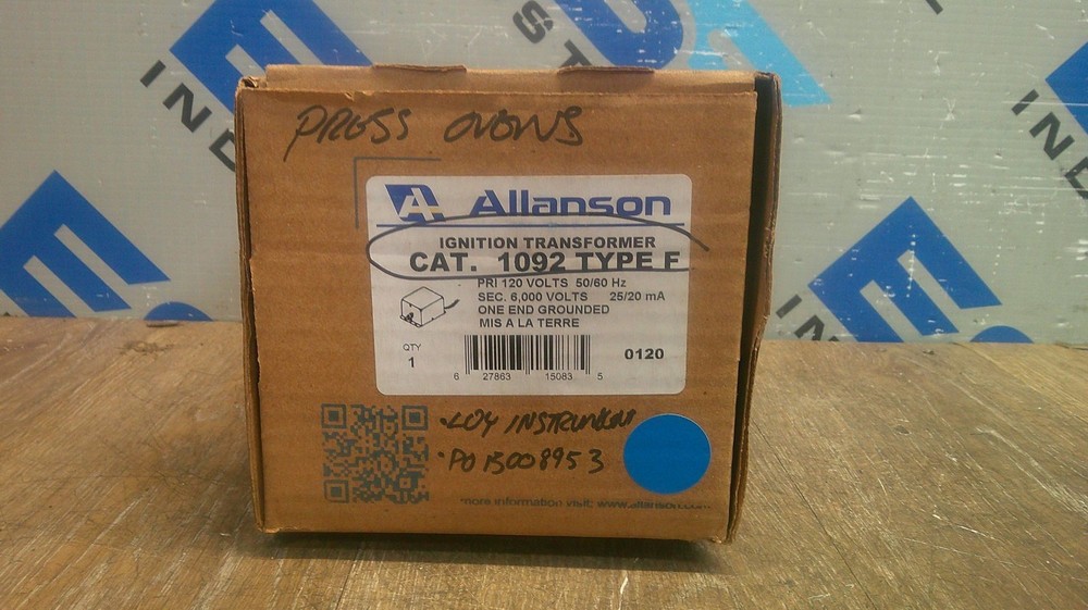 ALLANSON 1092 TYPE F TRANSFORMERS