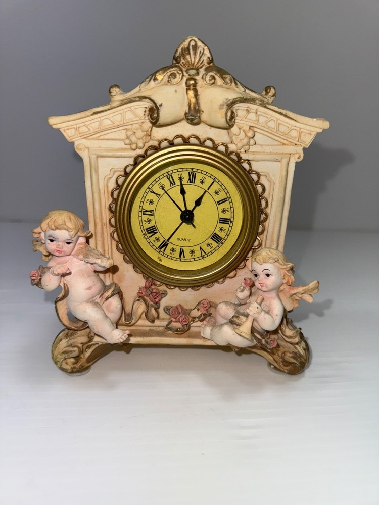 TURTLE KING CORP CHERUB ANGELS CLOCK UNTESTED